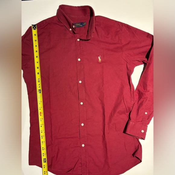 Ralph Lauren Men's Deep Red Button-Down Shirt - Picture 6 of 9